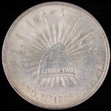 1908-Mo Mexico silver peso