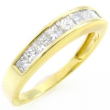 Estate unmarked 14K yellow gold band ring