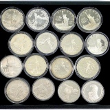 Lot of 16 mixed U.S. commemorative silver dollars