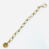 Authentic estate Givenchy yellow gold-plated necklace extender