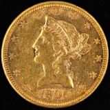 1906-S U.S. $10 Liberty head gold coin