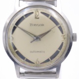 Vintage Baylor stainless steel automatic wristwatch