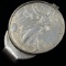Estate sterling silver money clip with 1996 U.S. American Eagle silver dollar