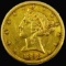 1898-S U.S. $5 Liberty head gold coin