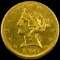 1906 U.S. $5 Liberty head gold coin