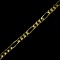 Estate 14K yellow gold figaro bracelet