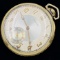 Circa 1937 17-jewel Waltham lever-set open-face pocket watch