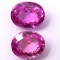 Unmounted lab-created pink sapphires