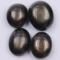 Unmounted black star sapphires