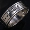 Authentic estate James Avery sterling silver “God Be With Us” band ring