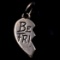 Authentic estate James Avery sterling silver half of “Best Friend” charm