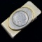 Genuine estate 1937 U.S. Indian head nickel gold-tone & silver-tone money clip