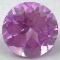 Unmounted lab-created pink sapphire