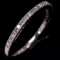 Estate 14K white gold diamond band ring