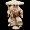 Estate genuine ivory Japanese man hand-carved netsuke figurine