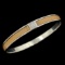 Authentic estate Hermes stainless steel lizard skin bangle bracelet