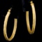 Pair of estate 14K yellow gold hoops