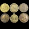 Collection of 6 different 1932 George Washington birth bicentennial Masonic medals