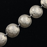 Vintage U.S. Mercury dime coin bracelet