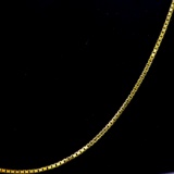 Estate 14K yellow gold box chain