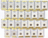Lot of 26 different certified U.S. silver mercury dimes