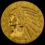 1910 U.S. $5 Indian head gold coin