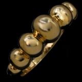 Estate 14K yellow gold ball ring