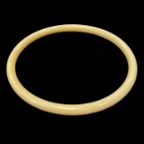 Vintage genuine ivory carved bangle bracelet