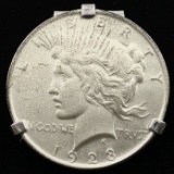 Genuine estate Swank 1923 U.S. peace silver dollar steel money clip