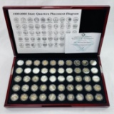 Complete 50-piece encapsulated proof set of 1999-2008 U.S. state quarters