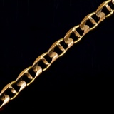 Estate 14K yellow gold mariner link bracelet