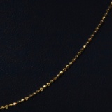 Estate 14K yellow gold diamond-cut bead chain