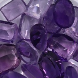 Unmounted amethysts