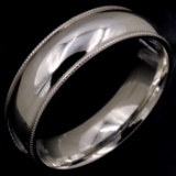 Like-new 14K white gold band ring