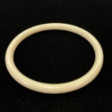 Estate genuine ivory bangle bracelet