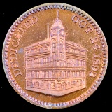 1893 Springfield, MA cornerstone Masonic medal
