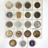 Lot of 19 Texas Masonic medals