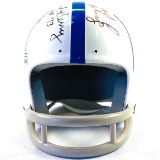 Certified Raymond Berry & Lenny Moore Baltimore Colts Riddell Mini Helmet