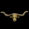 Estate James Avery 14K yellow gold long-horn tie-tack