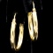 Pair of estate 14K yellow gold tube hoop earrings