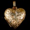 Vintage 14K yellow gold heart locket