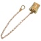 Antique Bates & Bacon yellow gold-filled watch chain