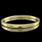 Estate Kendra Scott yellow gold-tone hammered finish hinged bangle bracelet