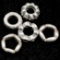 Lot of 5 authentic estate Pandora sterling silver spacer beads