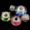 Lot of 5 authentic estate Pandora sterling silver & glass beads