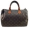 Authentic estate Louis Vuitton “Speedy 30” monogram canvas & leather handbag