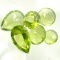 Unmounted peridots