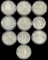 Lot of 10 proof & uncirculated U.S. commemorative silver dollars