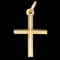 Estate 14K yellow gold cross pendant