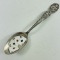 Antique 4 aces enameled sterling silver commemorative spoon